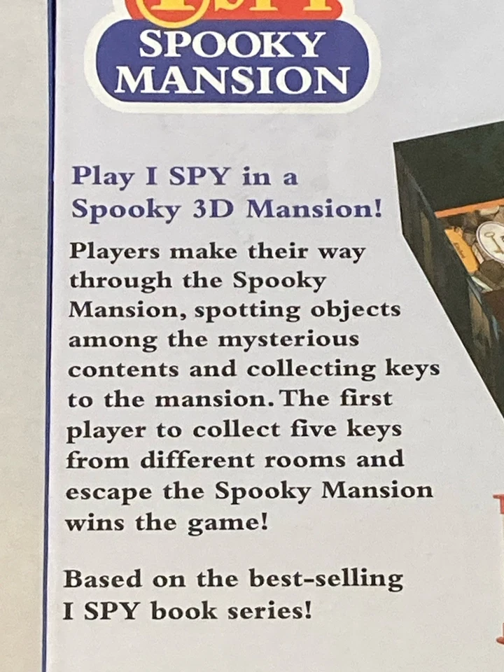 I Spy Spooky Mansion Board Game (2015) based on Scholastic I SPY book series - image 4 of 4