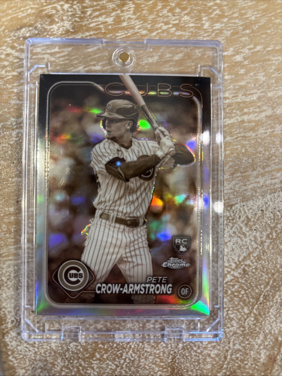 2024 Topps Chrome - Pete Crow-Armstrong #16 Sepia Refractor (RC)