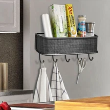 Mail and Key Holder Decorative Wall Mounted Key Rack Organizer Pocket Sorter US