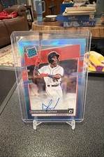 2020 Panini Donruss Optic - Rated Rookie Signatures Domingo Leyba #RRS-DL 25/35