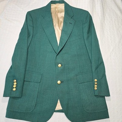 Vintage Chaps Ralph Lauren The Augusta Green Blazer Passport Collection 40R Golf
