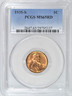 1935-S LINCOLN WHEAT CENT PCGS MS65 RD CHOICE BU