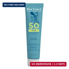 Blue Lizard Kids Mineral SPF 50 Sunscreen Lotion, 100 Mineral, Children's Sunsc