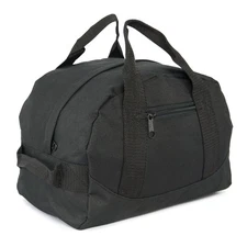 12 Mini Two Tone Duffle Bag Black Small