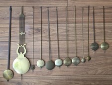 Clock Pendulums Brass Vintage Complete Job Lot Pendulums
