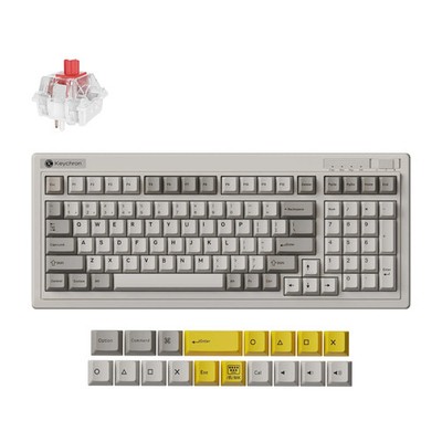 Keychron r5-m1 qmk wireless mechanical keyboard (grijs, us lay-ou