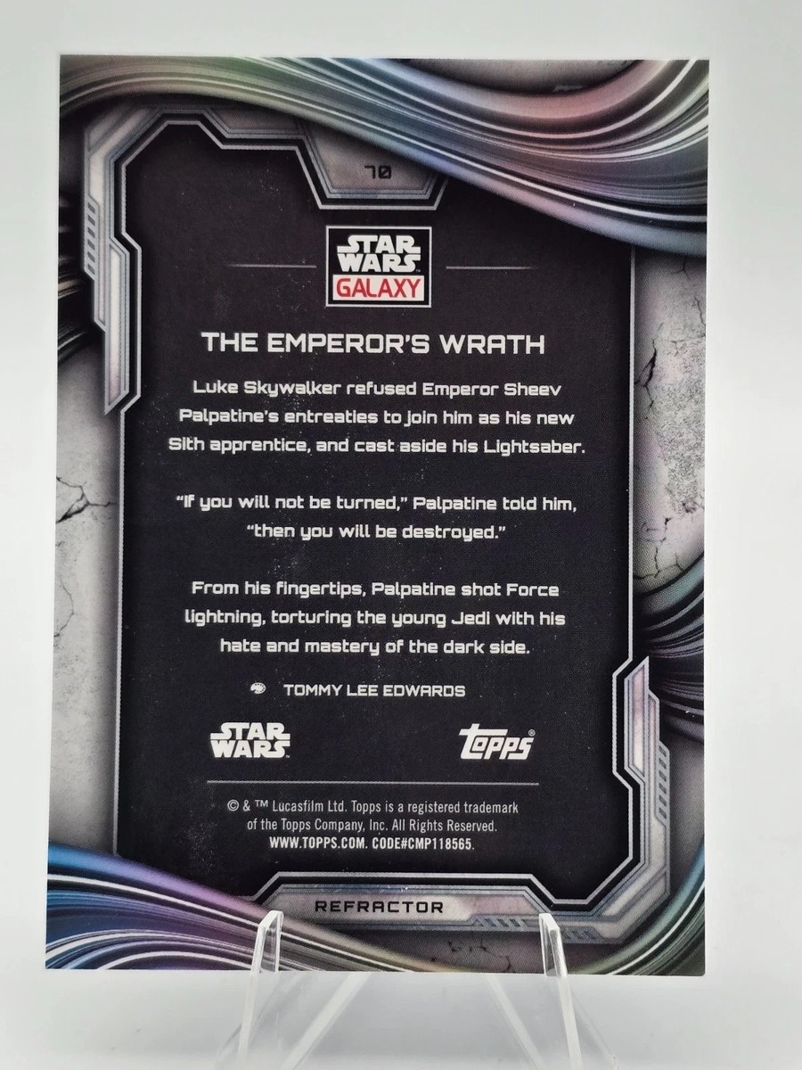 2025 Topps Chrome Star Wars Galaxy Refractor THE EMPORER'S WRATH