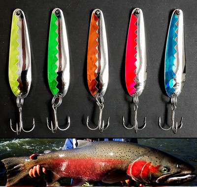 5    2 1/4'' Smooth Nickel Casting  Spoons 1/4 oz  .050  Walleye Candy NKLWT