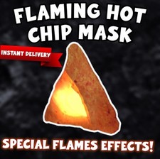 Roblox Flaming Chip Mask GLOBALE 🌎 TUTTE LE PIATTAFORME✅