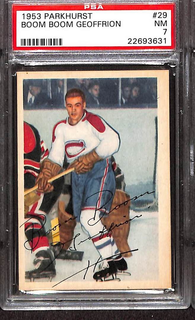 1953 Parkhurst #29 Bernie Geoffrion PSA 7 NM 22693631