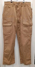 Duluth Mens Flex Fire Hose Relaxed Fit Cargo Work Pants. 35x34. Acorn Brown NWT.