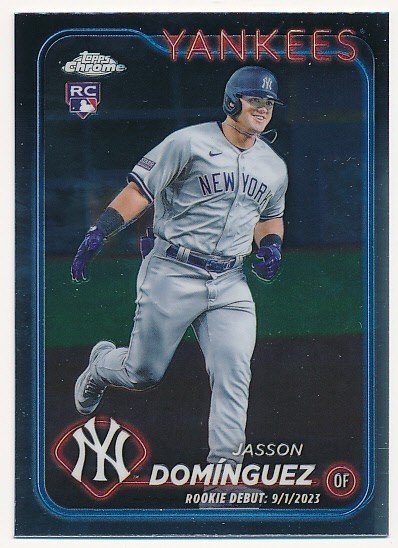 JASSON DOMINGUEZ 2024 TOPPS CHROME #USC70 UPDATE RC ROOKIE YANKEES A