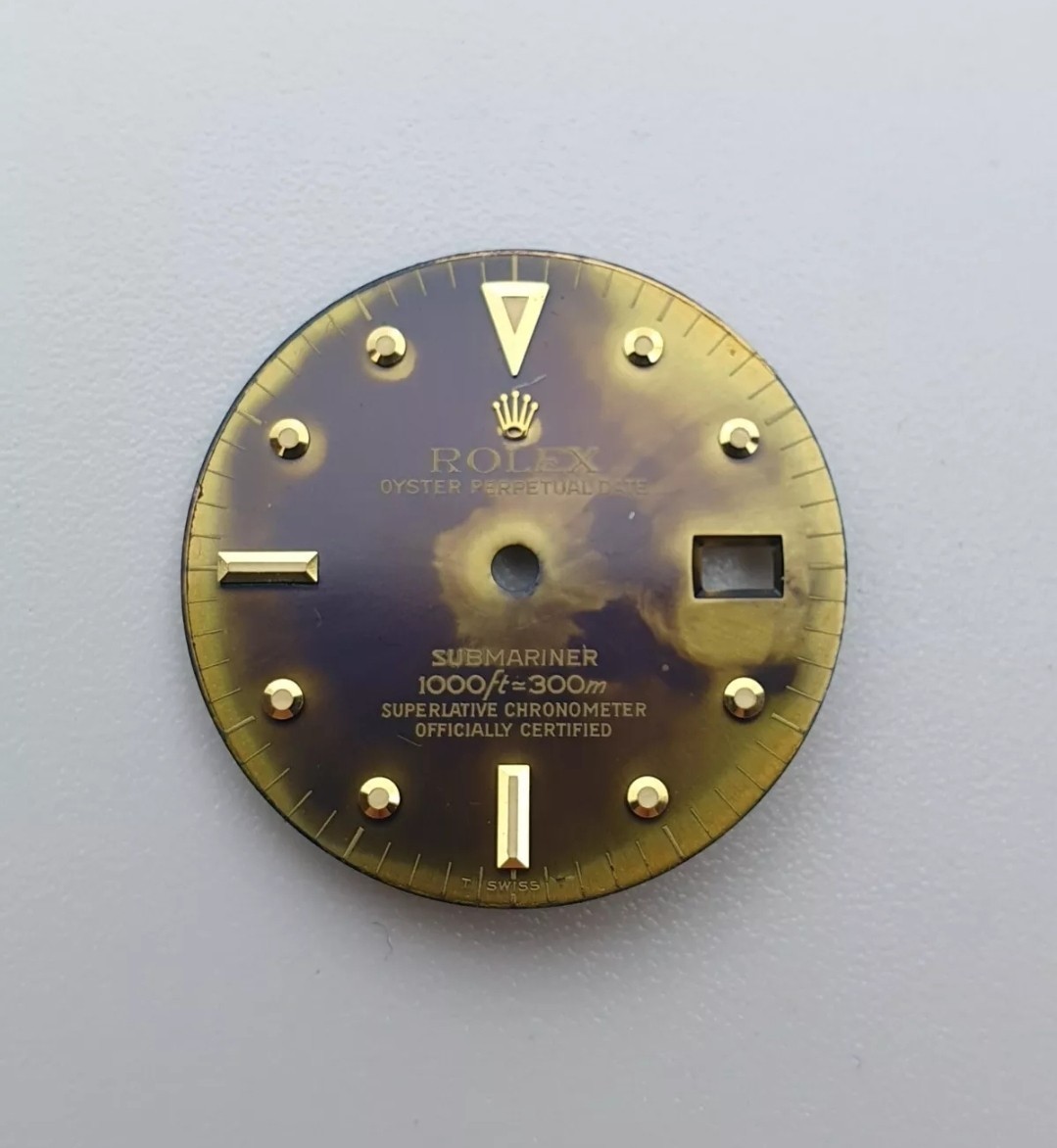 Rolex 16808 Submariner Nipple Tropical Dial - 27.3mm - Parts | eBay