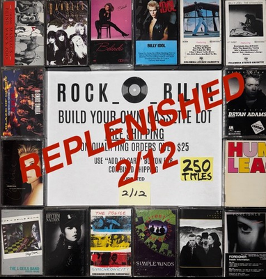 #ad ALL $5 80#x27;s 90#x27;s ROCK POP BUY 5 amp; GET FREE SHIPPING BUILD YOUR CASSETTE TAPE LOT $5.00