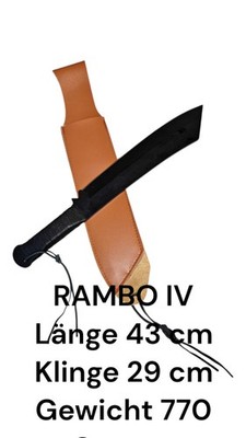 RAMBO IV-Messer   Full-Tang Power für echte Abenteurer* Filmmesser*Sammlermesser