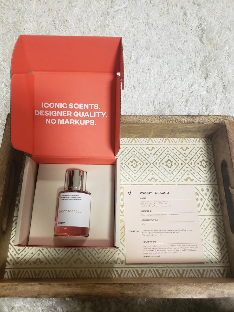 WOODY TOBACCO perfume unisex mens womans Dossier fragrance for Jazz Club EDT