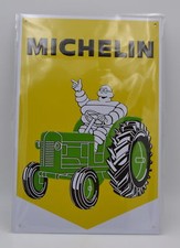 Plaque En Fer Blanc " MICHELIN TRACTEUR "