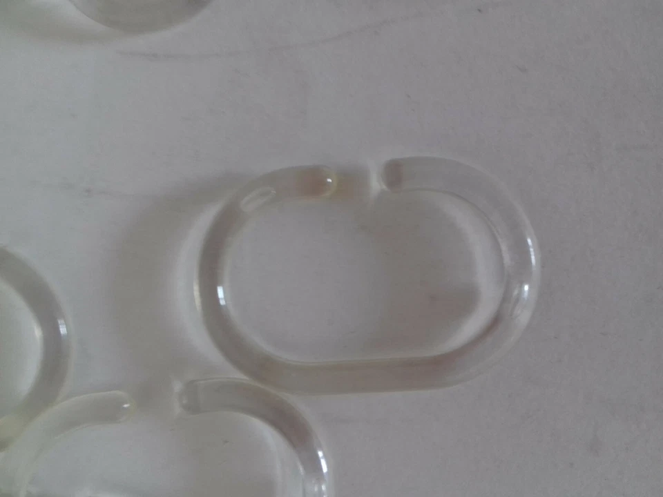 SPIRELLA LOTTO DI 80 ANELLO ANELLI TRASPARENTI PER TENDA DOCCIA DA BAGNO Foto 3 de 4