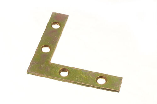 100 X Supporti Angolari Piatto 63Mm (2.5 Pollici) Acciaio | Onestopdiy