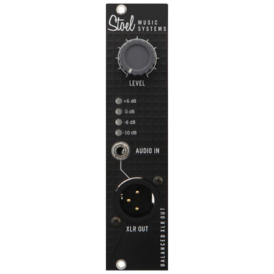 Balanced XLR Out in Dark Mode for Eurorack Modular by Stoel Music Systems
