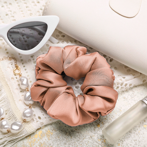 Regular 100% Mulberry Silk Scrunchie – Handmade in USA - Hair Tie - Picture 239 of 301