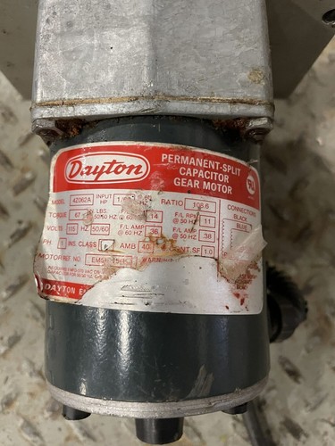 Dayton 4Z062A Permanent-Split Capacitor Gearmotor Mixer 1HP 11RPM 1PH - 第 6/6 張圖片