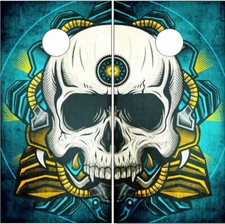 Skull Sugar Skull Cornhole Wrap Bag Toss Skin Decal Sticker
