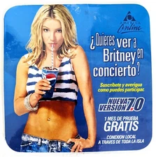 RARE Special Edition BRITNEY SPEARS America Online Collectible Disc PEPSI AOL CD