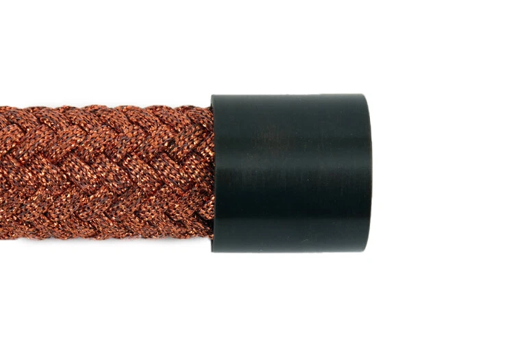 SEILKAPPE SEILENDKAPPE MIT RING FÜR 25 MM HANDLAUFSEIL VERCHROMT HANDLAUF
