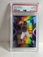 2021 Panini Select Diamond Level Holo Prizm Jorge Mateo  Rookie RC PSA 10 POP 1