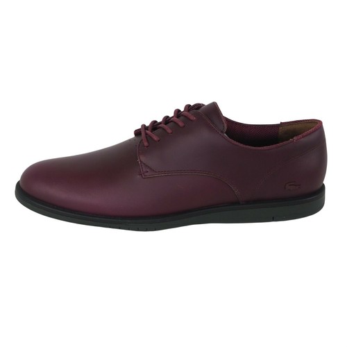 burgundy lacoste trainers