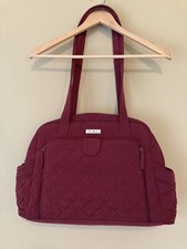 Retired VERA BRADLEY Make A Change Baby Diaper Bag Raisin EUC