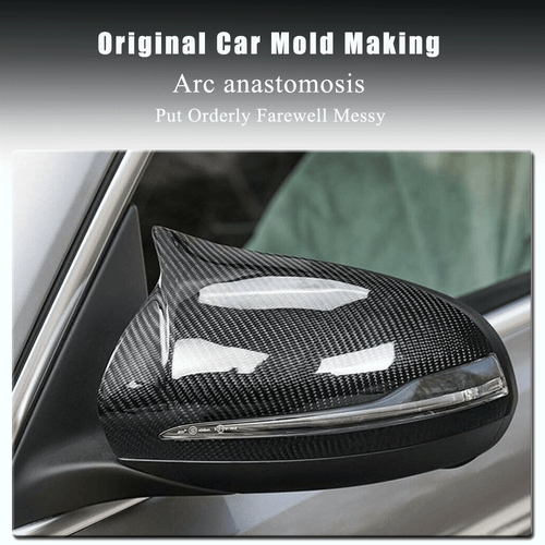 Passt für Mercedes W205 C250 C300 C43 C63 15-18 Carbon Spiegelkappen Mirror - Picture 2 of 12