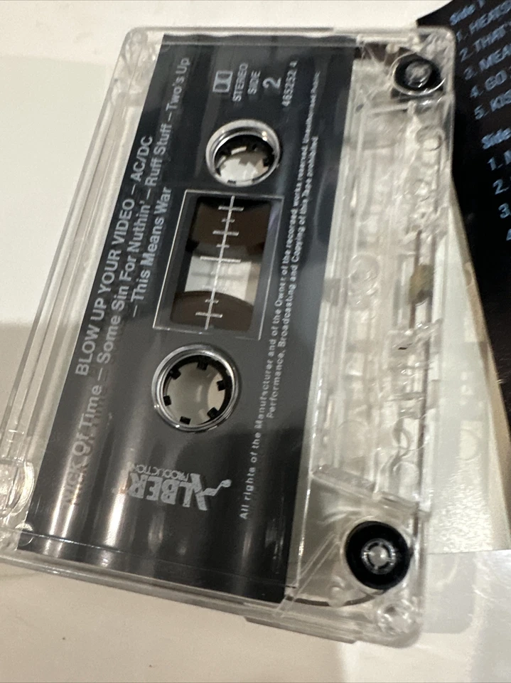 AC/DC Blow Up Your Video Music Cassette Tape 1988 Albert Production 465252 4 - Image 4 of 4