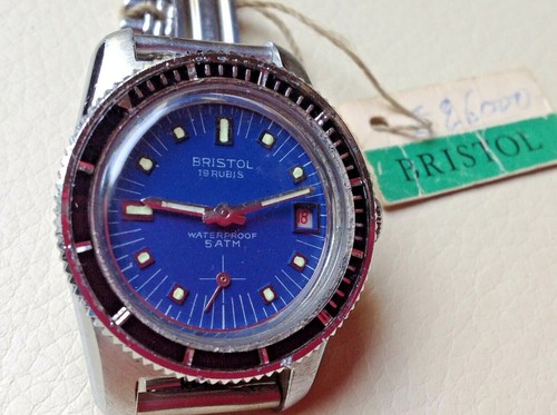 BRISTOL orologio donna VINTAGE NUOVO DIVER 5ATM | eBay