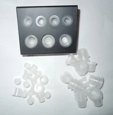 100 pcs tattoo and permanent makeup machine ink pigment cups with Iron holder 