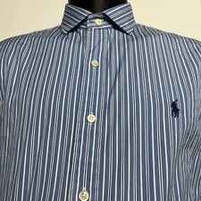 Polo Ralph Lauren Slim Fit Business Casual Button Up Shirt in Stripe 16 32/33