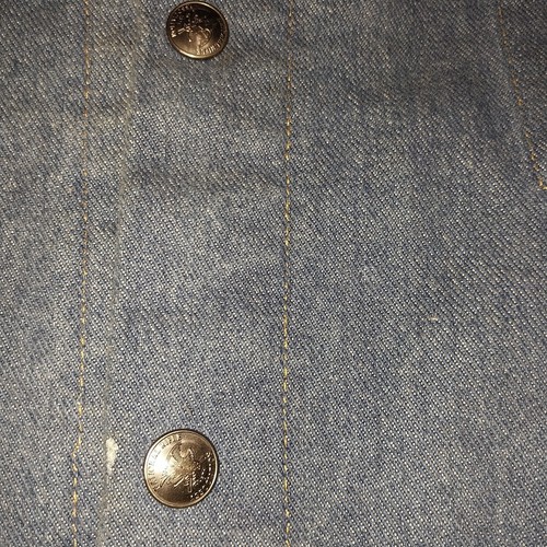 Authentische NRA Denim Jeansjacke verdecktes Tragen Druckknopf Made in USA Herren Größe XL - Bild 6 von 10