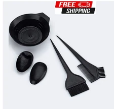 Hair Dye Brush and Bowl Set, 10 Pcs Hair Coloring Applicator- Hair Color Mixing