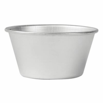 Vogue Aluminium Puddingbecken Schüssel Sicher zum Backen und Einfrieren 4 Zoll - 340 ml