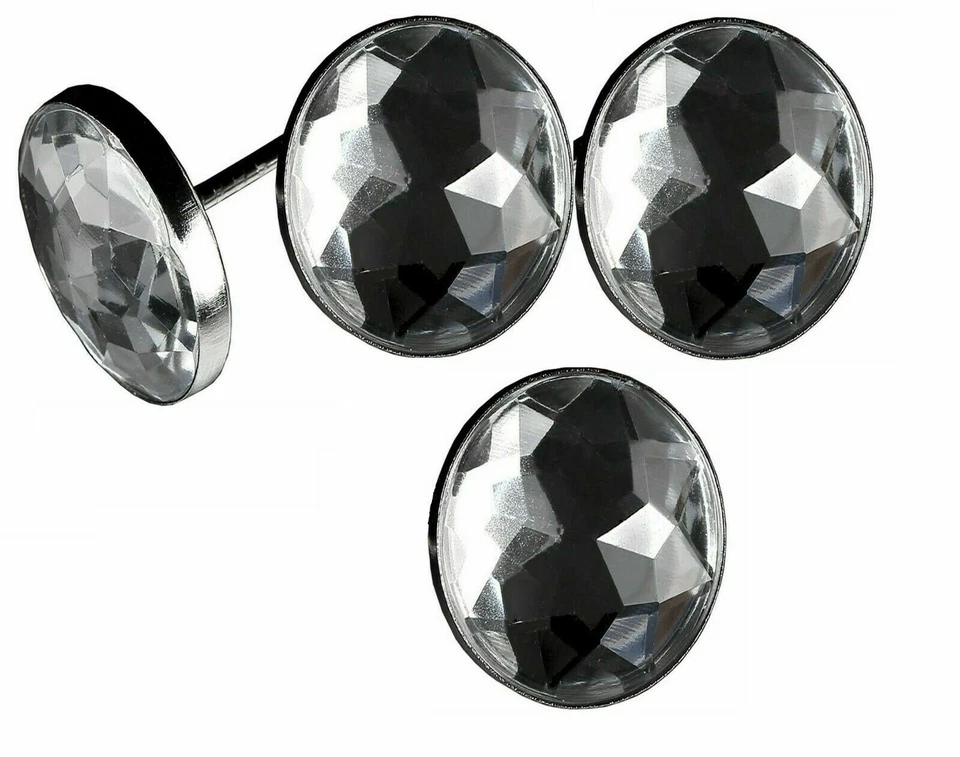 Crystal Diamond Diamante Buttons Nail Back UPHOLSTERY Sofa Chair Headboard 22 mm - Image 4 of 4