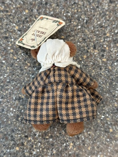 VTG Russ Teddy Treats Thanksgiving Set Pilgrim/Indian Bears 3” Fully Jointed NEW - Picture 6 of 8