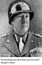 WW2 Picture Photo General George Patton quote about Command  2841