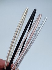 Women Slim Thin Metallic Glitter Shimmering Shine Hair Headband Head Band hoop