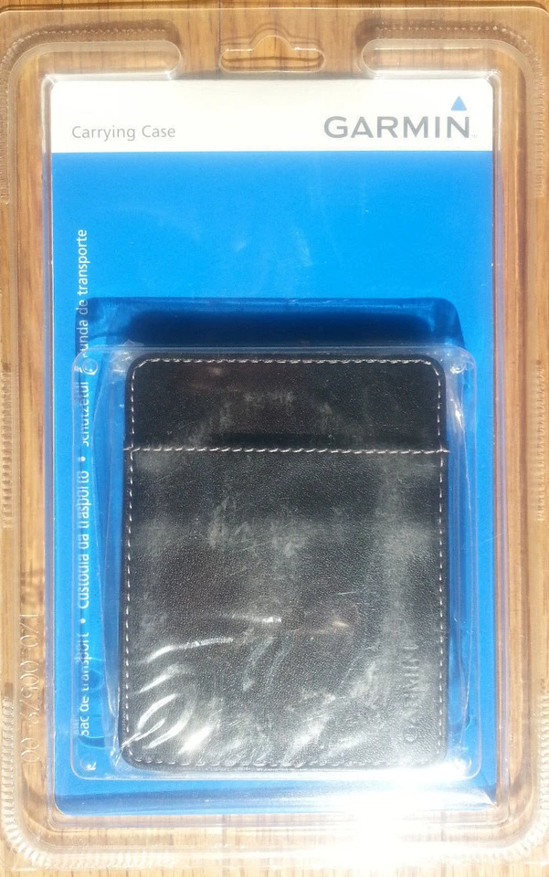 NEW GENUINE Garmin nuvi 3.5" Leather Carrying Case BLACK/PINK 010-10936-01 - Image 2 of 3