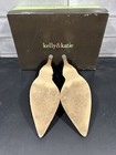 Kelly & Katie Natalie Shiny Black Elegant Leather Heels Pumps, Size 7 — photo 3