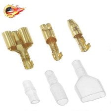 Male Female Wire Crimp Connectors 4.0mm Bullet Terminal Kit 10-100 Sets