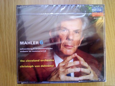 Mahler 6 / Schoenberg / Webern - Dohnányi Cleveland - Decca 2 CD - New / Sealed