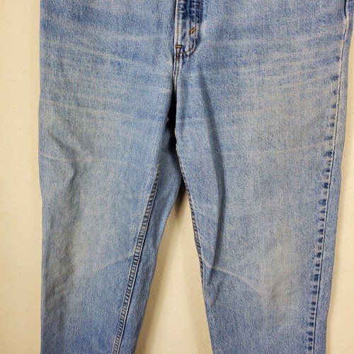 Vintage Levis 512 Jeans Womens 12 Slim Fit Tapered Leg Blue Distressed Cotton - Picture 3 of 12