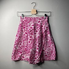 Vintage Pink And White Floral Shorts
